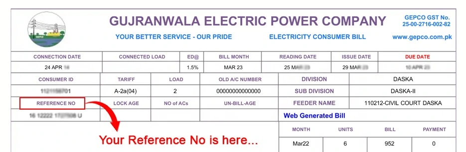 GEPCO bill online